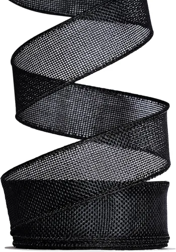 Miniatura 10 de Ribest Cinta de arpillera con alambre verde musgo, 1 1/2 pulgadas 10 yardas, cinta de yute para decoración de lazos, manualidades, envoltura
