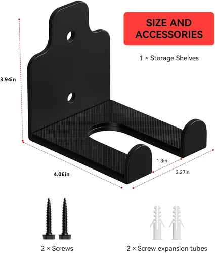 Miniatura 4 de XZHXFX Soporte de Barra de Pared, Soporte de Pared para Barra Individual, Estante de Pared para Barra de Gimnasio en Garaje, Estante de Pared