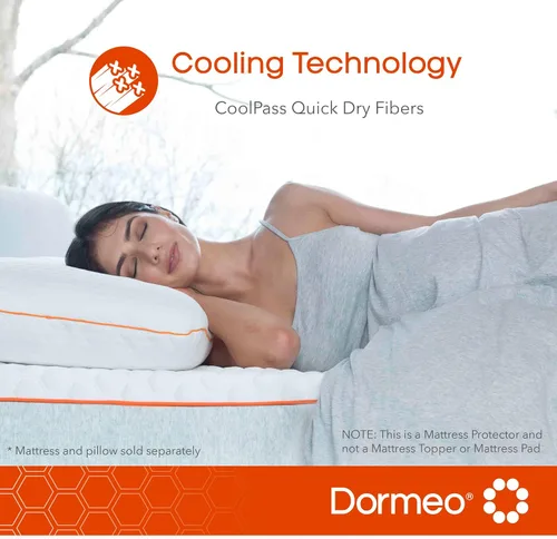 Miniatura 4 de Dormeo Protector de colchón premium, individual XL, con tecnología de refrigeración, impermeable, 80 pulgadas de largo x 39 pulgadas de ancho x 18