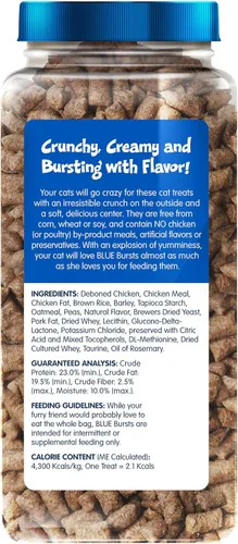Miniatura 2 de Blue Buffalo - Premios crujientes Bursts para gatos, de pollo, tarro de 340,1 g