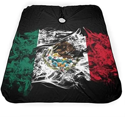 Miniatura 4 de Nuboxx Bandera de México Salón de Corte de Pelo Capa de Paño Peluquería Peluquería Envoltura de Corte de Pelo Delantal de Paño Accesorio