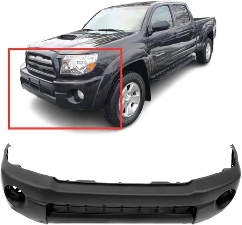 Miniatura 2 de FitParts Compatible con parachoques delantero Fascia 2005-2011 Toyota Tacoma. 05-11 listo para pintar. Sin orificios de sensor. TO1000305 5211904904