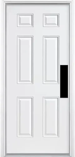 Miniatura 6 de Deck the Door Decor Placa de empuje de puerta - Montaje adhesivo 3M - Varios tamaños y acabados (níquel satinado, 4 x 16)