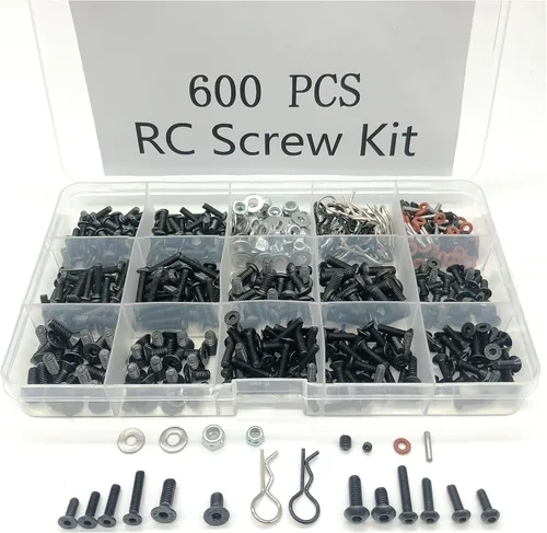Miniatura 5 de Juego de herramientas de reparación de soporte de trabajo de reparación de automóvil a control remoto, rotación de 360 grados y 600 piezas de Negro