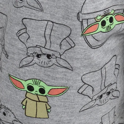 Miniatura 6 de STAR WARS The Mandalorian The Child - Conjunto de camiseta y pantalones cortos de rizo francés para bebés y niños grandes