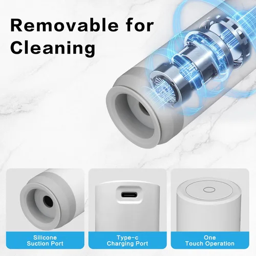 Miniatura 6 de Sellador al vacío de mano para alimentos, potente máquina selladora al vacío, sellador de comidas, sellador de alimentos portátil