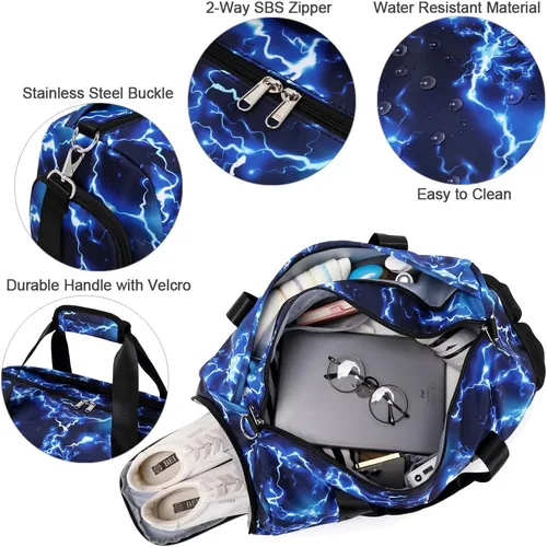 Miniatura 6 de Bolsa de baile para niñas, bolsa deportiva para niñas, niños, bolsa de gimnasio para niños, bolsa de ballet para niños, bolsa de noche