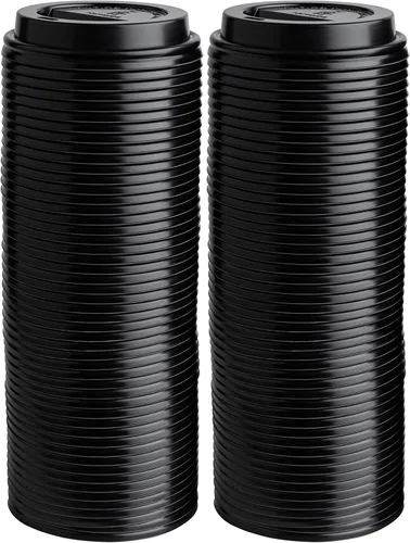 Miniatura 7 de ELEGANT DISPOSABLES [Paquete de 200 tapas] Tapas para tazas calientes de papel de 8 onzas, taza de café para bebidas frías o calientes, té, café