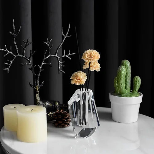 Miniatura 2 de Los jarrones de cristal se pueden inclinar, sala de estar, decoración de centros de mesa de comedor, botella de aroma (2.6 x 4.7 pulgadas)