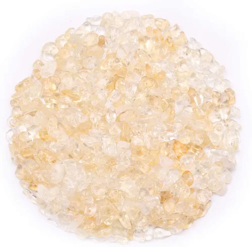 Miniatura 12 de 500 cuentas de piedra natural con virutas naturales, citrino de 0.317 a 0.315 pulgadas, piedras preciosas irregulares de cristal curativo, cuentas