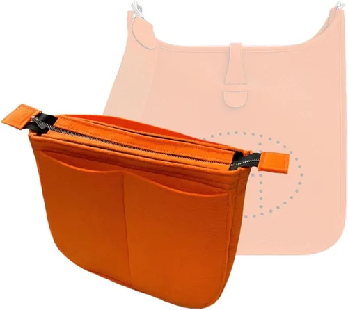 Divitize Organizador de bolsos prémium para Mini Evelyne 16 bolsas, TPM Evelyne 29 bolsa con cremallera, fieltro grueso de 0.079 pulgadas (0.079 in)