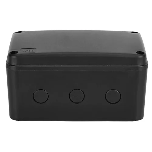 Miniatura 8 de IP66 al aire libre resistente a la intemperie universal caja de conexiones negra del proyecto del recinto de la electrónica 3.3" X2.9" X2.3" pequeña