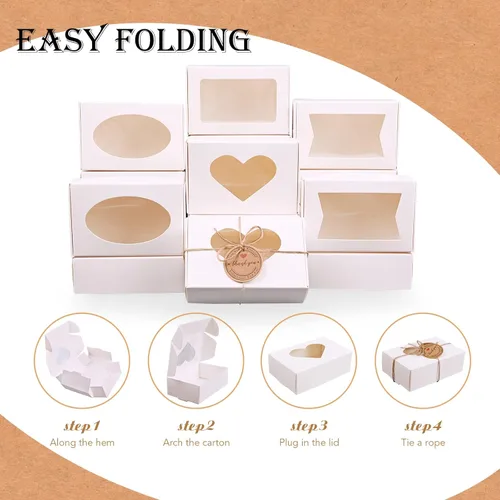 Miniatura 3 de 32 PCS cajas de jabón blancas Blanco