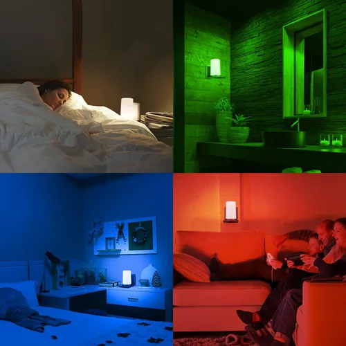 Miniatura 5 de HONWELL Lámpara de pared LED con batería para interiores, multicolor, aplique de pared para iluminación de habitación, luces de palo para hotel