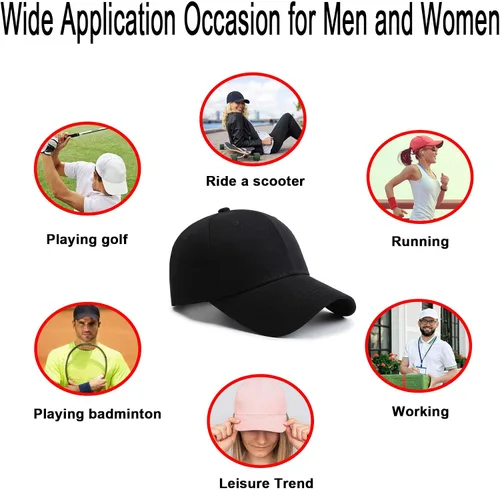 Miniatura 4 de NPQQUAN Gorras de béisbol rígidas estructuradas para hombres y mujeres