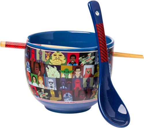 Miniatura 19 de Silver Buffalo Harry Potter Icons - Tazón de cerámica para fideos ramen y arroz con palillos, apto para microondas, 20 onzas Harry Potter Hogwarts