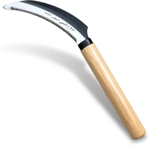 Miniatura 10 de Hoz de hierba con dientes de sierra, azada de deshierbe japonesa, herramientas de deshierbe para jardín, acero inoxidable de alta resistencia