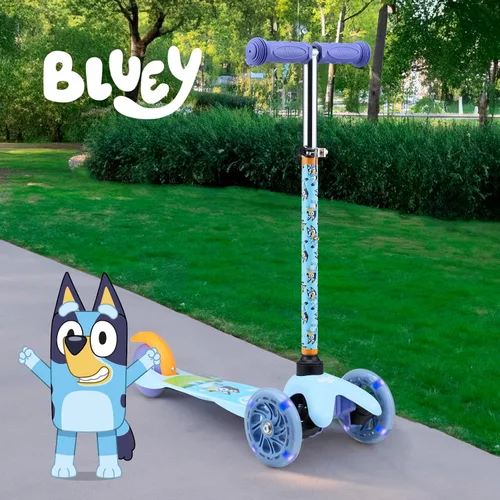 Miniatura 10 de Self Balancing Kick Scooter with Light Up Wheels, Extra Wide Deck, 3 Wheel Platform, Foot Activated Brake, 75 lbs Limit, Kids & Toddlers Girls or