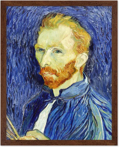 Miniatura 43 de Poster Master Póster clásico de Van Gogh, impresión impresionista vintage, regalo para artista, pintor, autorretrato, sombrero de paja, dibujo