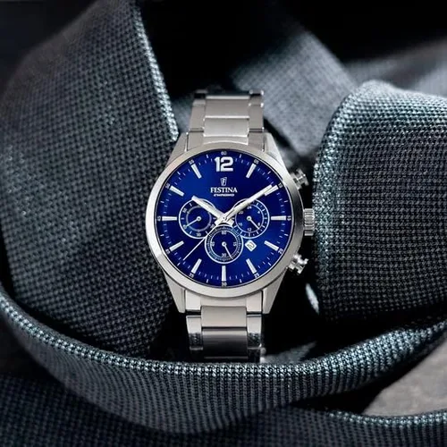 Miniatura 2 de Festina F203437 - Reloj cronógrafo de cuarzo para hombre con correa de acero inoxidable