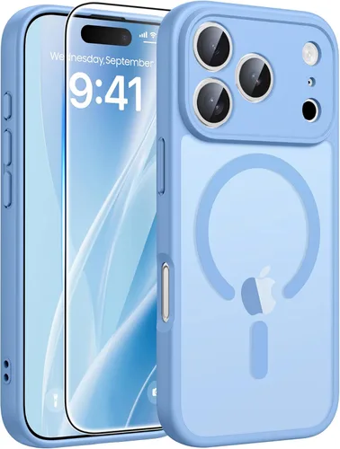 Miniatura 28 de FNTCASE - Funda para iPhone 16 Pro: magnética, mate, translúcida, de grado militar, protectora contra caídas, resistente, fina, duradera y a prueba