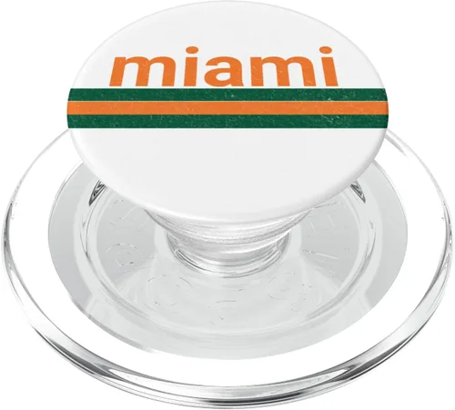 Miniatura 8 de Miami Retro Souvenir PopSockets PopGrip intercambiable