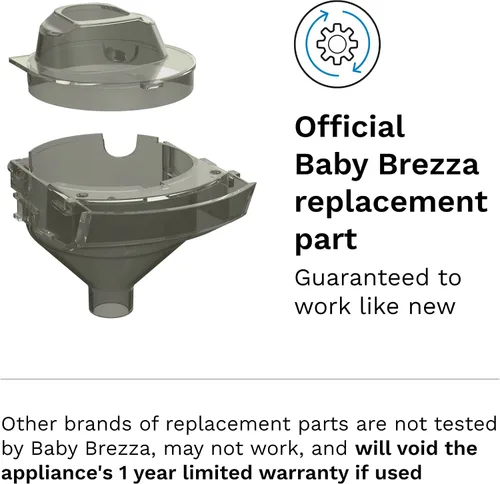 Miniatura 4 de Baby Brezza Formula Pro Mini - Embudo y cubierta de repuesto, color gris
