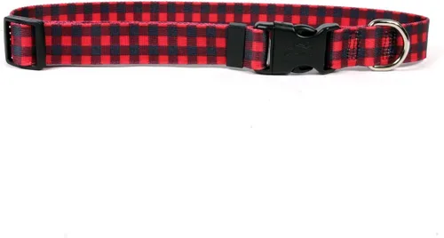 Miniatura 3 de Yellow Dog Design Collar para mascotas, azul a cuadros búfalos, mediano de 14 a 20 pulgadas
