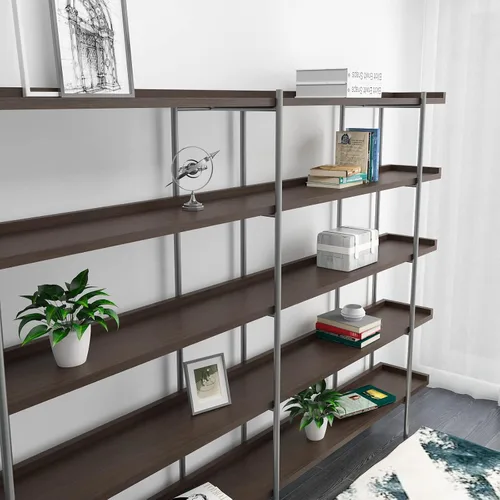 Miniatura 7 de CRE8TIVE Papel adhesivo de madera marrón oscuro, aspecto de madera envejecida, papel tapiz para despegar y pegar, papel adhesivo marrón impermeable