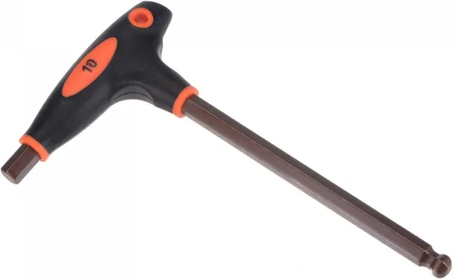 Miniatura 11 de uxcell Llave inglesa de la manija en T de la llave hexagonal del extremo de la bola de 23.0 ft m, acero métrico S2