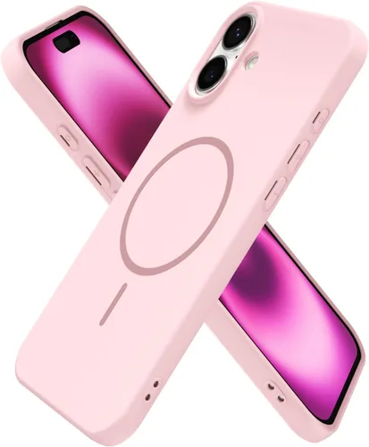 Miniatura 21 de oakxco Funda de silicona Mag Safe para iPhone 17 Pro Max, funda magnética delgada y fina compatible con carga inalámbrica MagSafe, bonita funda Negro