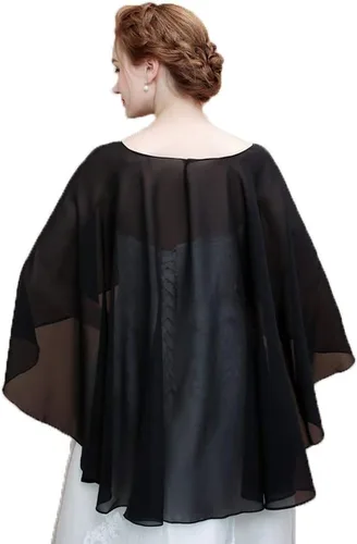 Miniatura 3 de Chales y envolturas de gasa suave para mujer, para bodas formales, veladas, bufandas