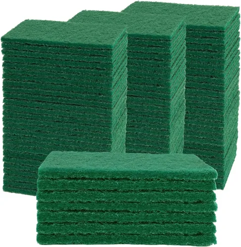 Miniatura 9 de YoleShy 20 almohadillas para fregar, estropajos de platos, 4.5 x 6 pulgadas, reutilizables, verdes, para el hogar, para platos, fregadores de cocina