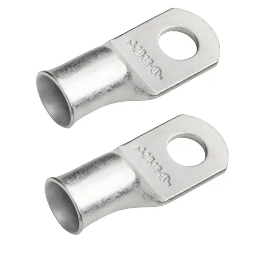 Miniatura 25 de SELTERM 5 piezas terminales de cable de cobre estañado 1/0 AWG perno de 1/2", extremos de cable de batería, terminales de anillo, conectores
