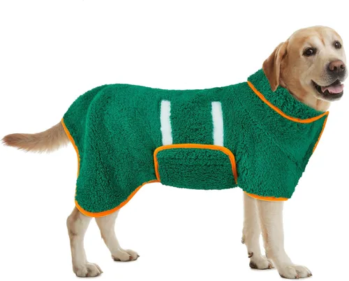 Miniatura 42 de Bienbee Bata de baño para perro, de secado rápido, súper absorbentes, para perros pequeños, medianos y grandes, abrigo de secado para después