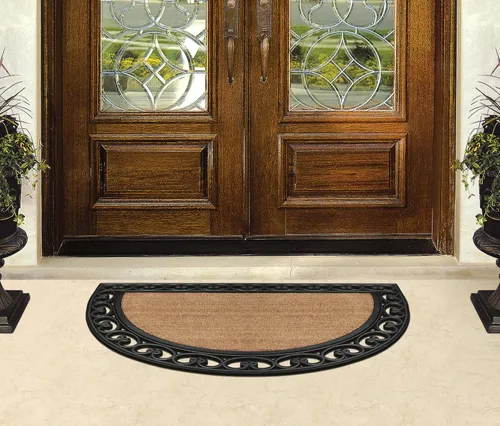 Miniatura 55 de A1HC Tapete para Puerta de Fibra de Coco Natural y Caucho, 30"x48" – Grueso, Duradero, Resistente, Anti-Desprendimiento, Resistente a