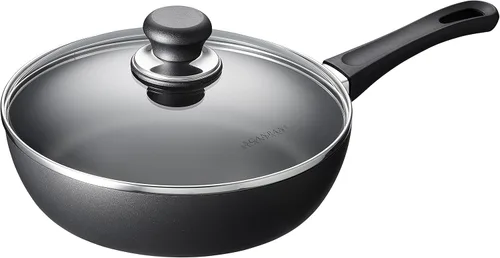 Miniatura 10 de Scanpan Sartén antiadherente clásica de 3.25 cuartos (11 pulgadas) con tapa, compatible con estufas de gas y eléctricas, apta para utensilios