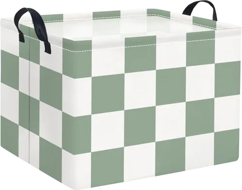 Miniatura 13 de Cesta rectangular de almacenamiento para niños, cesta de almacenamiento para bebés con asas para la cocina del hogar, lindo organizador de juguetes