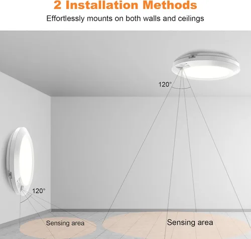 Miniatura 4 de Luz con sensor de movimiento a pilas para interiores, 6.3 pulgadas, 210 lm, 6000 K blanco frío, inalámbrico adhesivo o montaje de tornillo