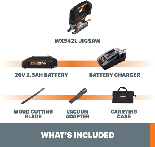Miniatura 6 de Worx NITRO - Rompecabezas inalámbrico Power Share de 20 V con motor sin escobillas, WX542L (batería y cargador incluidos)