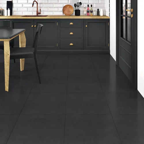 Miniatura 7 de WESTICK Azulejos de vinilo autoadhesivos de mármol negro para baño, azulejos de vinilo autoadhesivos para despegar y pegar, azulejos de azulejos