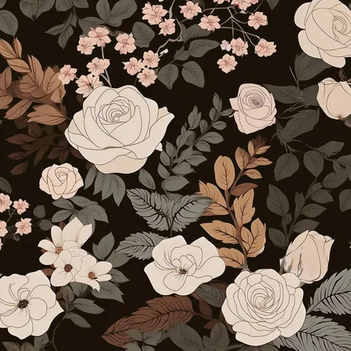 Miniatura 12 de Papel tapiz floral negro para despegar y pegar, papel tapiz de vinilo para pegar y pelar, papel de contacto rosa oscuro para gabinetes, papel
