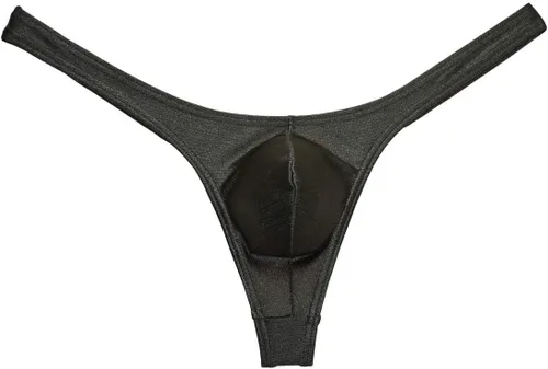 Miniatura 8 de OROCOJUCO Hombres Bolsa Tanga Dibujo Spandex T-Back Elástico Mini Escritos Bikini Ropa