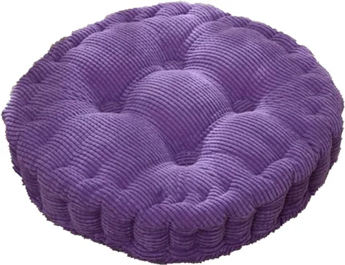 Miniatura 6 de Cojines redondos cómodos para silla de 15 pulgadas de profundidad. Cojín suave para asiento de oficina