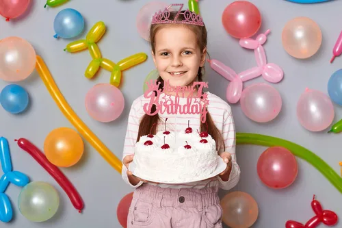 Miniatura 7 de Banda y tiara de cumpleaños número 7 con vela y corona de strass, mi 7º cumpleaños, topper de pastel de feliz cumpleaños, 7 globos de papel