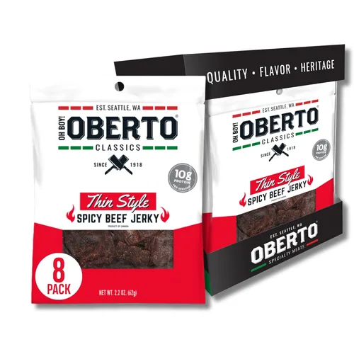 Miniatura 11 de ¡Oh chico! Oberto Classics Thin Style Original Beef Jerky, 1.2 onzas (Pack de 8)