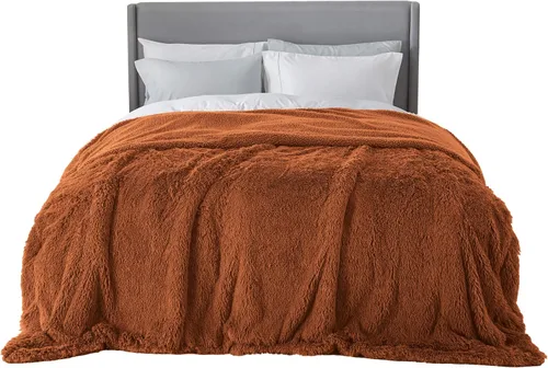 Miniatura 43 de Bedsure GentleSoft Manta de Tiro de Piel Sintética Esponjosa y Suave para Sofá, Forro Polar Sherpa Suave Regalos Acogedores para Mujeres, Manta