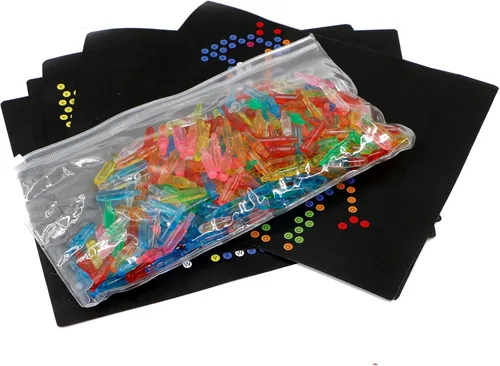 Paquete de recarga de pines y plantillas para usar con tablero luminoso creativo, accesorios de pantalla mágica para niños, juguetes educativos de