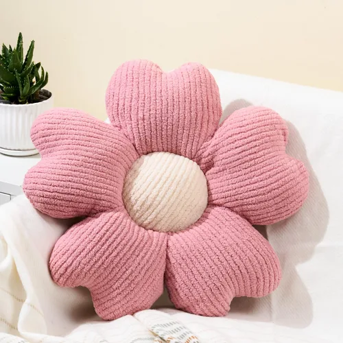 Miniatura 19 de Sioloc Almohada Decorativa de Flores, Lindo Cojín de Asiento de Suelo con Margaritas, Almohadas Decorativas Divertidas y Estéticas para Cama Sofá