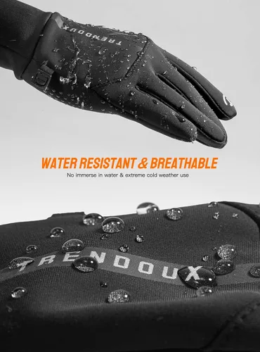 Miniatura 2 de TRENDOUX Guantes de invierno para hombres y mujeres con pantalla táctil guantes para correr para clima frío guantes cálidos guantes de trabajo